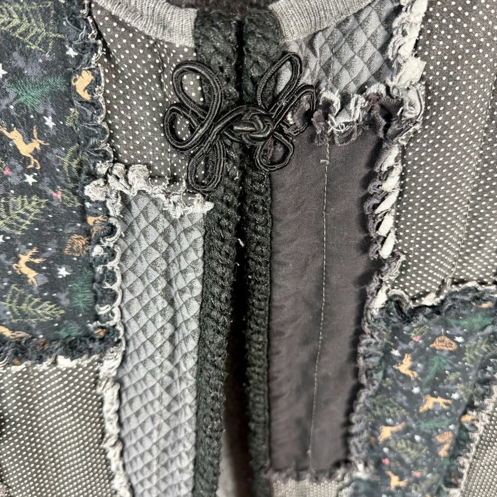 Crossbow By Jerzees Patchwork Cardigan Sweater Wo… - image 6